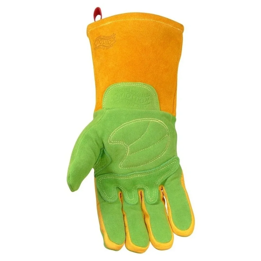Caiman‎ 1816-4 Revolution Deerskin Welding Gloves MIG Stick FR Gauntlet Cuff MED